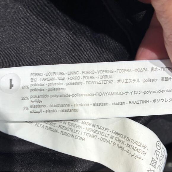 Zara Black Oversized Hooded Parka Large 4087/358/800 - Picture 7 of 11